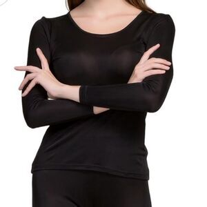 Grenasasilk Black Top. Balletcore. Silk. Classic.